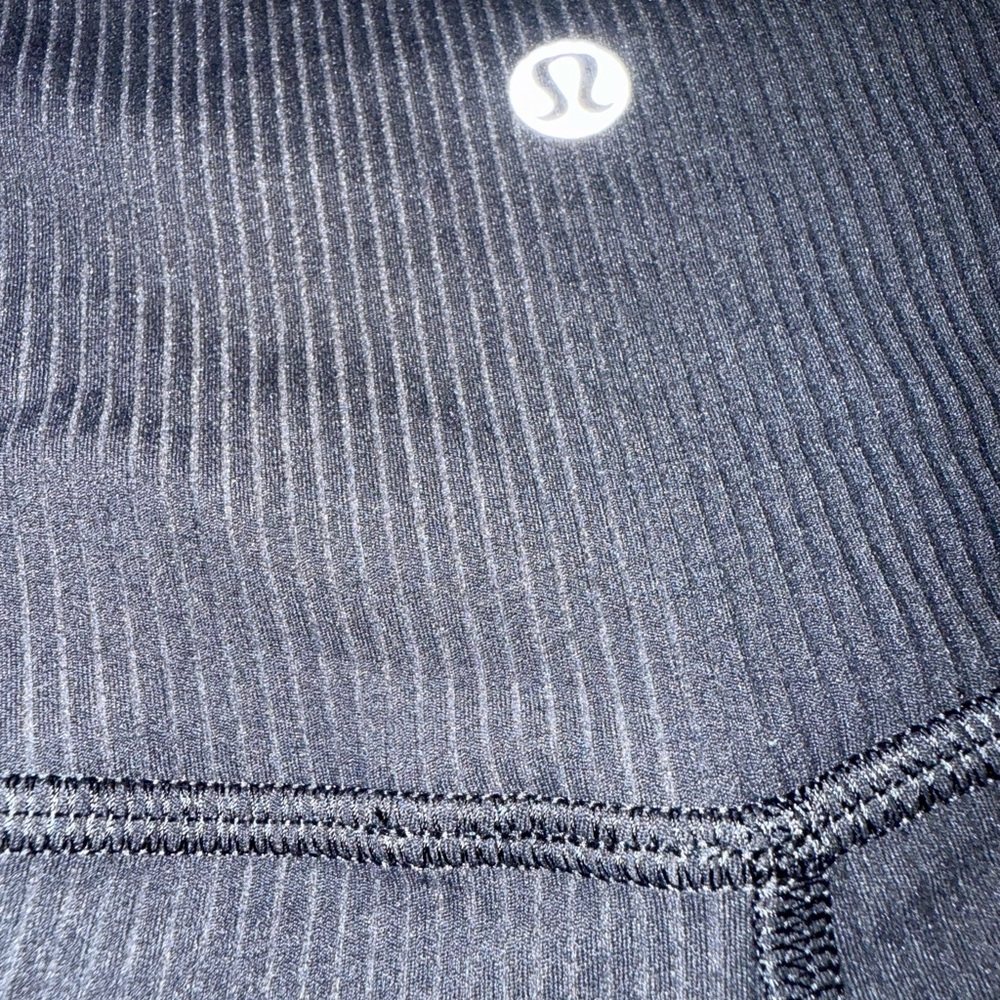 Lululemon black ribbed flare leggings